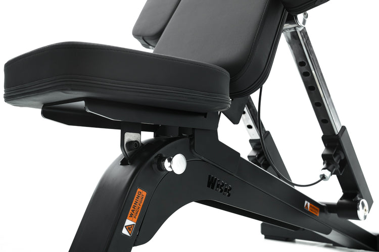 Seat and backrest adjustment column